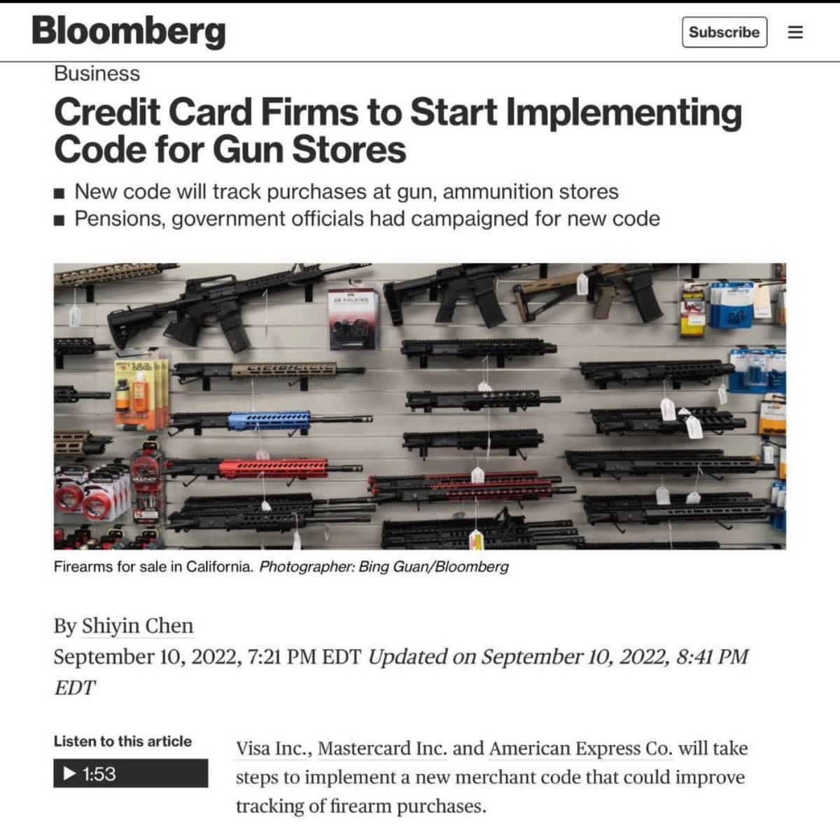 Merchant-based Gun Control